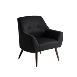 Fotel BETTY Czarny/Orzech
