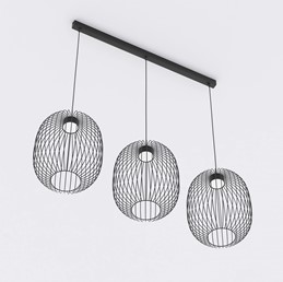 Lampa Wisząca MANTRA 3 Czarny