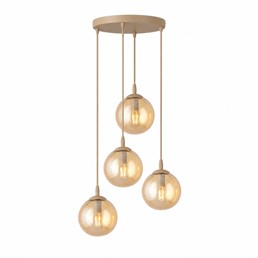 Lampa Wisząca COSMO 4PREM Beżowy/Miodowy