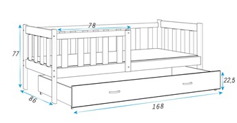 Łóżko Dziecięce MARK 80x160 Sosna