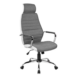 Fotel Obrotowy QZY-41H Szary/Biały