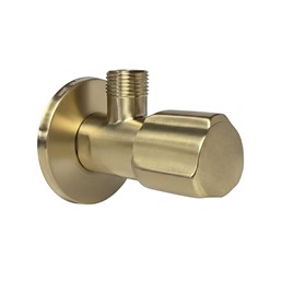 Zawór Kątowy 02 1/2" x 3/8" Złoty Szczotkowany