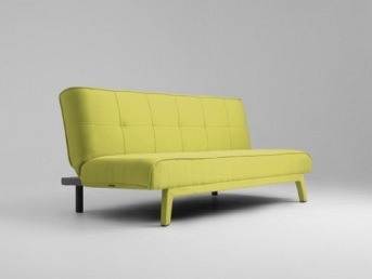 Sofa Rozkładana 2 os. Modes 178x90x78 Wiosenna Zieleń/Czarny