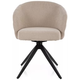 Krzesło ORES Jasny Beż/Czarny Mat