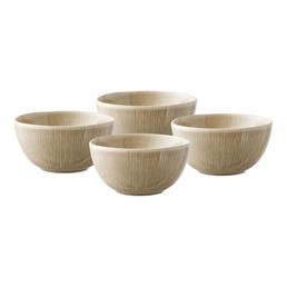 Zestaw 4 Misek Ceramicznych VIOLA fi14,5cm Beżowy