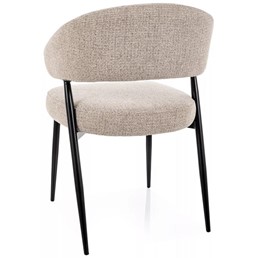 Krzesło LUCIO Noelle Beż/Czarny Mat