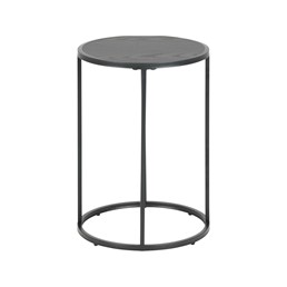 Stolik SEAFORD Czarny Okrągły 40x40