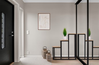 Kwietnik KAJA HOME KS-32 III Czarny/Dąb