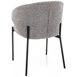 Krzesło KIOTO Szary/Czarny Mat