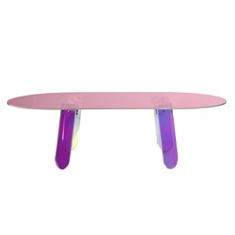 Stolik MODIG M75-120 Wielokolorowy/Transparentny