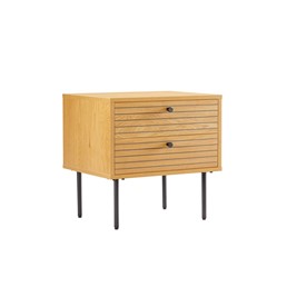 Szafka Nocna LATTES Dąb z 2 Szufladami