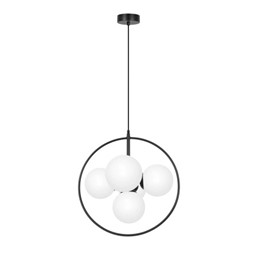 Lampa Wisząca PARVA K-3838 Czarny/Biały
