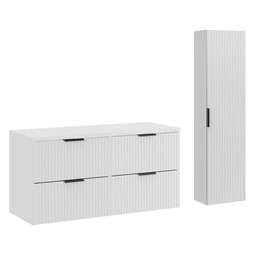 Zestaw Meblowy ADEL 120cm Biały Mat