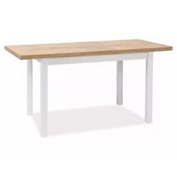 Stół Rozkładany ADAM (90-125)x65 Dąb Lancelot/Biały Mat