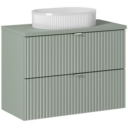 Zestaw LRG B RG S UN BEYOND 5 80cm (Szafka + Blat + Umywalka) Zielony