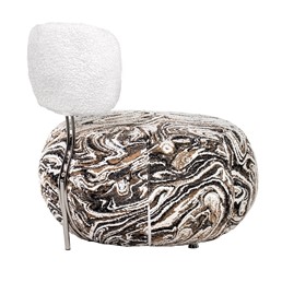 Fotel LOW TEDDY Beżowy