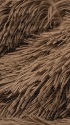 Tkanina FLUFFY 34 Brązowy (1 mb)