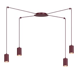 Lampa Wisząca TRAKER 4 Burgundowy