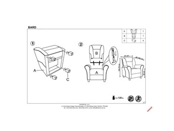 Fotel Wypoczynkowy BARD Popiel