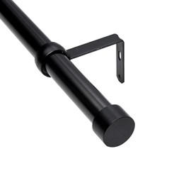 Pojedynczy Karnisz CAPPA 91-168 cm Szczotkowana Czerń