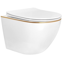 Misa WC CARLO MINI TORNADO NF EDGE Złoty