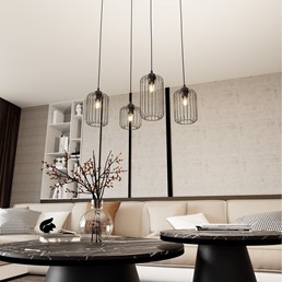 Lampa Wisząca VANDER 4 Czarny