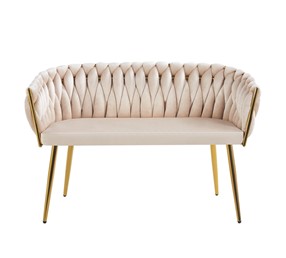 Sofa SF2-FX Beżowy/Złoty