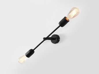 Lampa ścienna TWIGO WALL 2 S – czarny