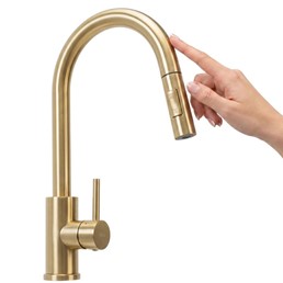 Bateria Kuchenna FRESH TOUCH Złoty Szczotkowany