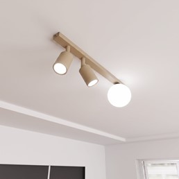 Lampa Sufitowa BASTER 3 Beżowy/Opal