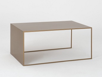 Stół Kawowy 2 Wall Metal 100x60 Złoty