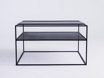 Stół Kawowy Matrix Metal 80x80 Czarny