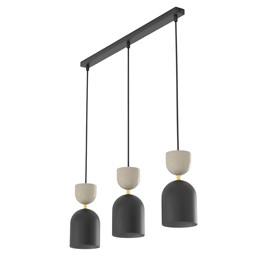 Lampa Wisząca GAUDI 3 Czarny/Beżowy