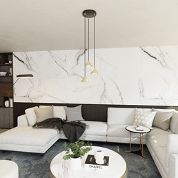 Lampa Wisząca ELIT 3 PREMIUM Złoty