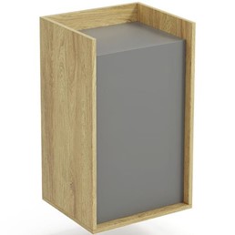 Szafka MOBIUS 1D Naturalny/Szary