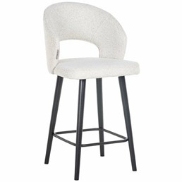 Krzesło Barowe SAVOY BOUCLE 68 Białe