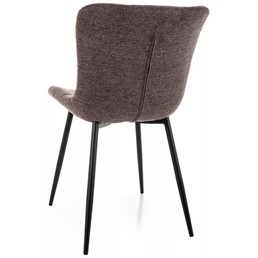 Krzesło JULIA Brego Cappuccino/Czarny Mat