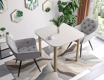 Stół Rozkładany DANTE II (90-130)x90 Kaszmir/Dąb Cremona Torro