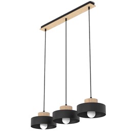 Lampa Wisząca KIVI 3 Czarny