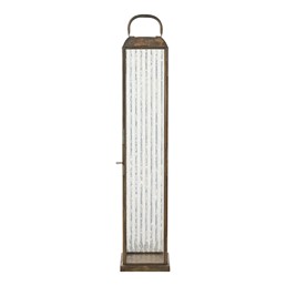 Lampion Ogrodowy HERSLEV 60cm Mosiądz/Transparentny