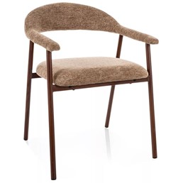 Krzesło LAGOS D Raven Latte/Orzech