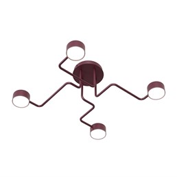 Lampa Sufitowa KURAGE 4 Burgundowy