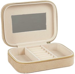 Szkatułka Sztruksowa VELOUR Beżowy