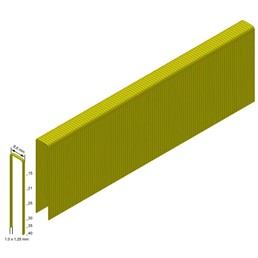 Zszywka H-40 Cnk (92/40) 1op=4.800 szt. Miedziany