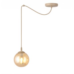 Lampa Wisząca GIGI 1 Beżowy/Miodowy