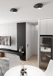 Lampa Sufitowa BOLX 1 Czarny