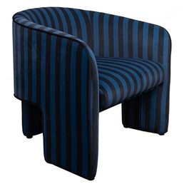 Fotel JOLIE Niebieski/Czarny