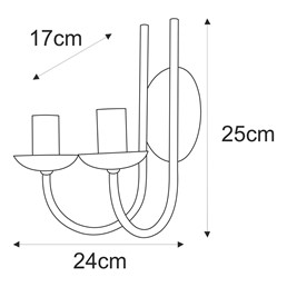Kinkiet HARIS K-4973 Czarny