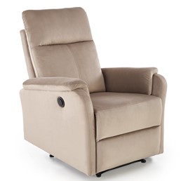 Fotel Wypoczynkowy CROCUS z Funkcją Elektrycznego Rozkładania Beżowy