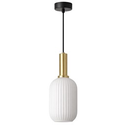 Lampa Wisząca FIORE K-5880 Czarny/Złoty/Biały
